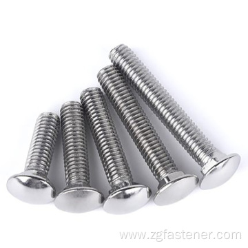 DIN603 carriage bolts round head square neck bolt with full thread stainless steel and carbon steel 5mm m4